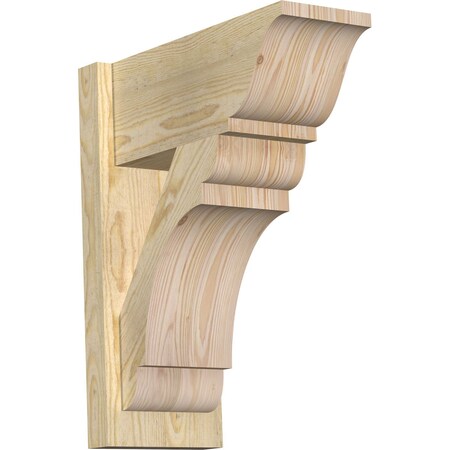 Ekena Millwork Olympic Rough Sawn Traditional Outlooker, Douglas Fir, 8"W x 18"D x 22"H OUT08X18X22OLY01RDF